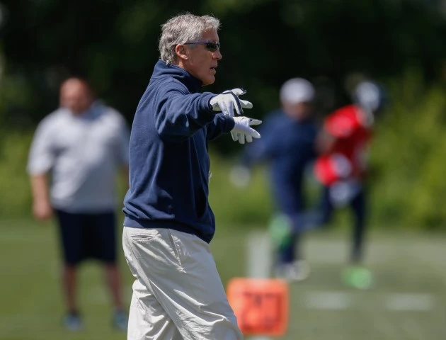 Seattle Seahawks Rookie Minicamp Pete Carroll Seattle Seahawks Rookie Minicamp Pete Carroll