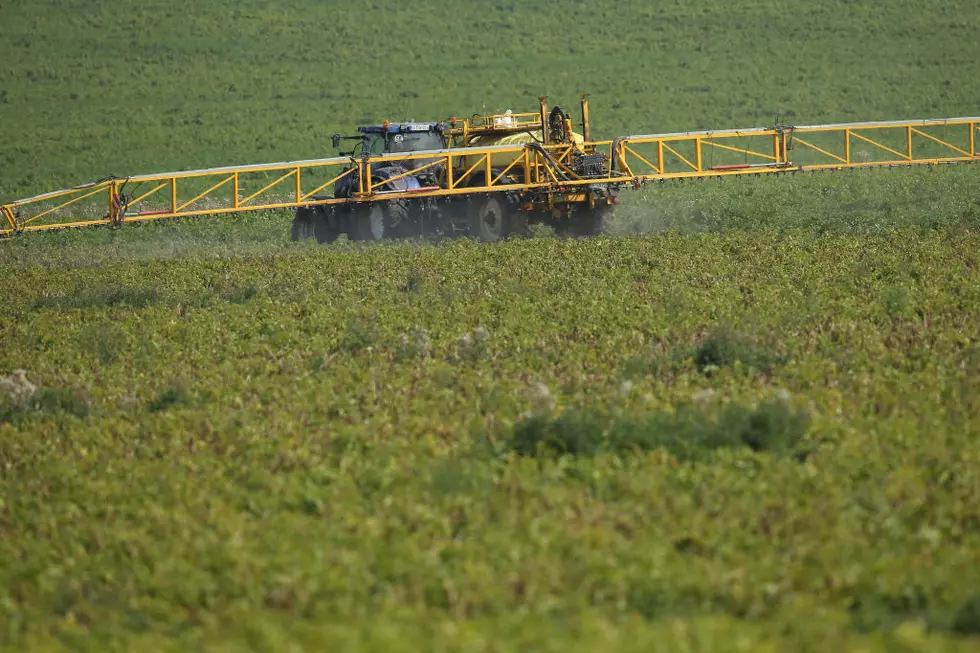 Tractor Spraying Pesticide